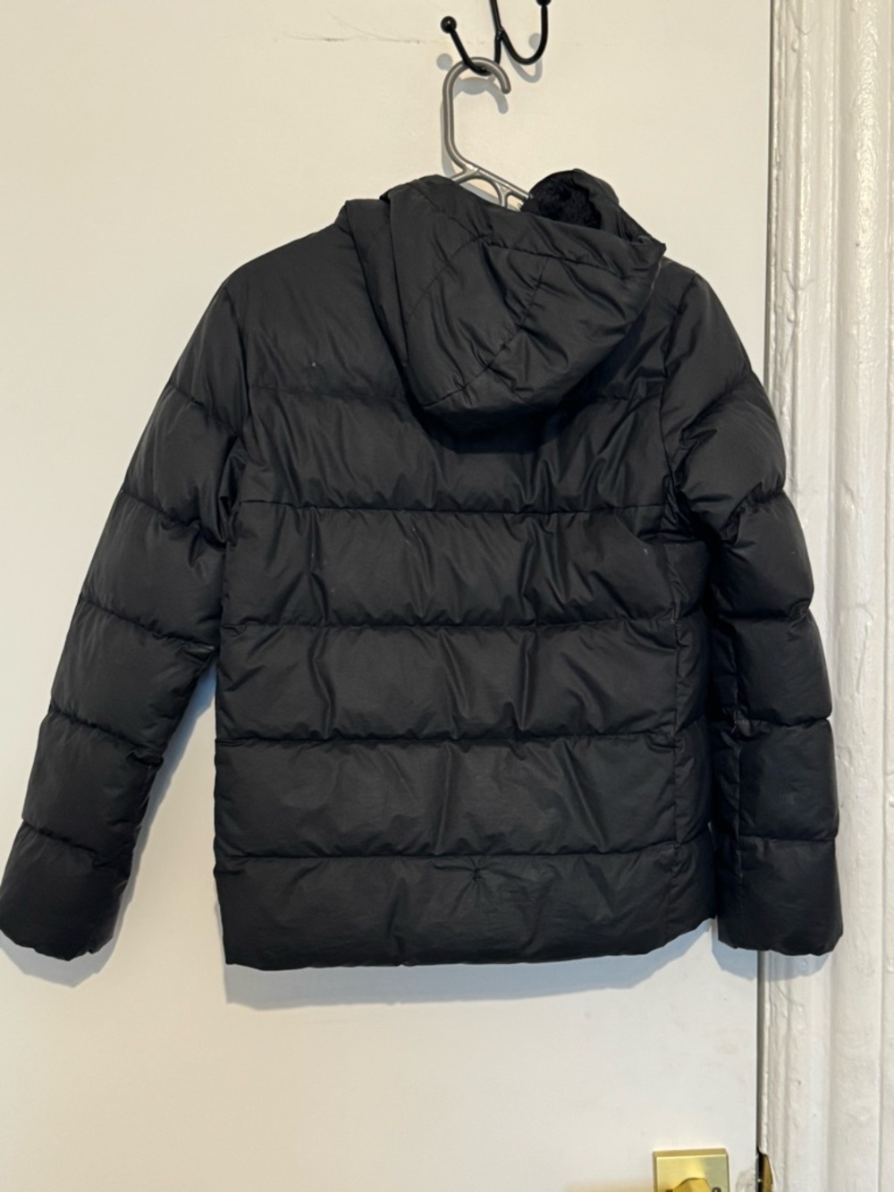 The North Face Youth Black Hooded Puffer Jacket Size Large 14/16 - Picture 2 of 9